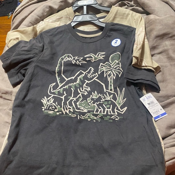 Garanimals Other - Garanimals Black‎ Short Sleeve Tee with Dinosaur Graphic- 2 pack